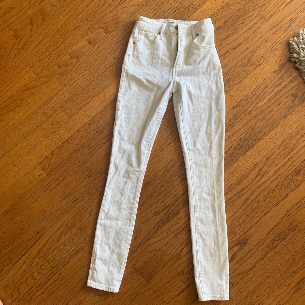 Abercrombie white jeans